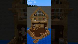 Minecraft mountain house minecraft short [upl. by Drarreg]