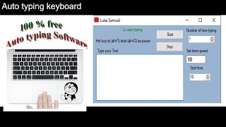 Auto typing software 100 free  auto typing keyboard  typing test  auto typer [upl. by Park]