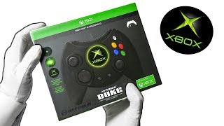 ORIGINAL XBOX CONTROLLER ON XBOX ONE Unboxing Hyperkin Duke amp Fortnite Gameplay [upl. by Arni]