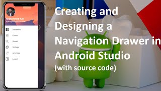 Creating and Designing a Navigation Drawer in Android Studio FreeTechport  2020 [upl. by Lenes]