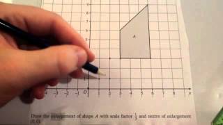 Enlargement with fractional scale factors  Corbettmaths [upl. by Jere89]