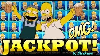 ★ CRAZY JACKPOT ★ THE SIMPSONS slot machine JACKPOT HANDPAY WIN [upl. by Salba53]