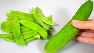 Sugar snap peas The healthiest vegetable for dinner Recipe in 5 minutes Gastrointestinal cleanse [upl. by Akinehc970]