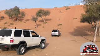 R50 Pathfinders Uae Offroad team warm up for easy drive 4x4 Car Lovers UAE [upl. by Dulce]