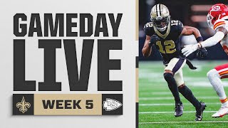 Chiefs vs Saints Gameday Live  2024 NFL Week 5 [upl. by Drannel987]