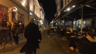 Lithuania walk 108  Vilnius City Center Vibrant Nightlife lithuania [upl. by Demetre]