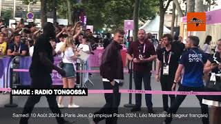 Samedi 10 Août 2024 à Paris Jeux Olympique Paris 2024 Léo Marchand nageur français [upl. by Lanta]