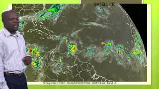 Dominica Meteorological Service Weather Report for September 9th 2024 [upl. by Kingdon]