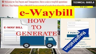 eWaybill Registration  How to Generate e Waybill [upl. by Nirehtac]