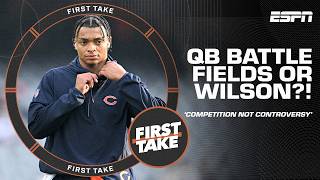 COMPETITION NOT CONTROVERSY  Kimberley on Steelers QB BATTLE between Fields amp Wilson  First Take [upl. by Dyoll621]