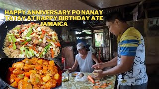 PAGLULUTO NG MGA PUTAHI SA KAARAWAN NI TATAY AT NANAY AT ATE JAMAICA [upl. by Ennairda]