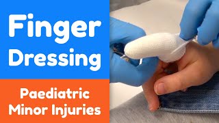 How to apply a Finger Dressing for a child [upl. by Annawik]