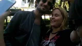 Fabrizio Moretti con fans Four Season Argentina 20170401 [upl. by Annahael]