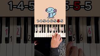 Whopper Whopper Piano Tutorial shorts [upl. by Annahavas449]