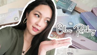 RANKING EVERY CONTACT LENS I TRIED FROM OLENS IN 2023 26 LENS [upl. by Pegma]