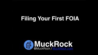 Filing Your First FOIA  Office Hours with MuckRock and OpenNews [upl. by Ateekram416]