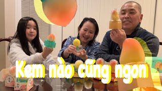 Linh Lan  Hai Vợ Chồng Đi Đổ Rác Và Thưởng Thức 3 Vị Kem Ngon Tuyệt Vời [upl. by Aicen]