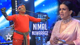 සාමාන්‍ය මිනිස් ඇඟකට දරාගන්න පුළුවන්ද😯 Nimal Nuwarage  Sri Lankas Got Talent  Sirasa TV [upl. by Mannos]