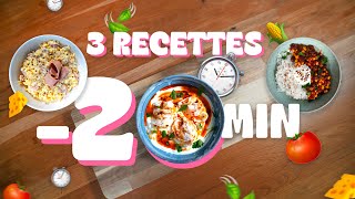 Episode 2  20 Min Chrono 3 Recettes Végé Faciles amp Rapides 🌱⏲️ [upl. by Niamreg617]