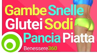 Gambe Snelle Glutei Sodi e Pancia Piatta  25 minuti di Fitness a Casa [upl. by Leiahtan]