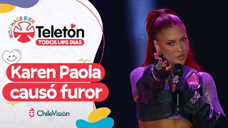 ¡LA ROMPIÓ Karen Paola hizo bailar y cantar la Quinta con sus clásicos en la Teletón 2023 [upl. by Latsyek]