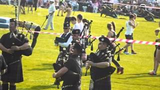 Glenrothes and District Pipe Band at Pitlochry Games 2014 [upl. by Ynots]