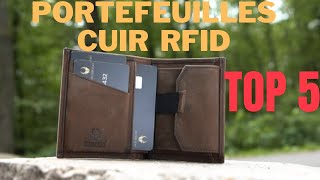 Top 5  Meilleurs Portefeuilles en Cuir avec Protection RFID en 2024 [upl. by Anica]