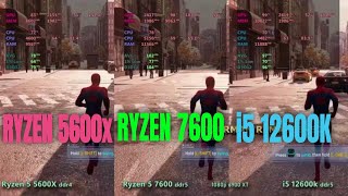 Which Is Better For Gaming Ryzen 5600x Vs Ryzen 7600 Vs I5 12600k Ddr5 [upl. by Jarrett]