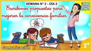 Escribimos propuestas para mejorar la convivencia familiar [upl. by Winola]