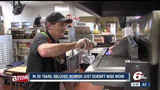 Kokomo man employed at Burger King for three decades doesnt miss work [upl. by Ludlow]