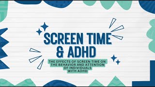 Screen Time amp ADHD Research Video [upl. by Pich]