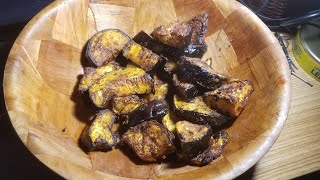 THE MOST CRISPY Air Fryer Eggplant Fries  How to Cook Eggplant in the Air Fryer [upl. by Aretahs]