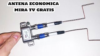 La mejor antena casera Económica MIRA tv digital gratuita [upl. by Nikkie]