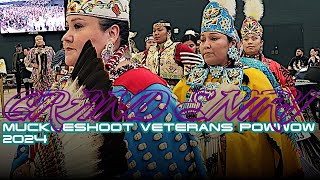 Grand Entry l Muckleshoot Veterans Powwow 2024 [upl. by Gavin463]