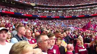 SALLY CAN WAIT OASIS Wembley 2019 ASTON VILLA vs Derby County [upl. by Cordelia519]