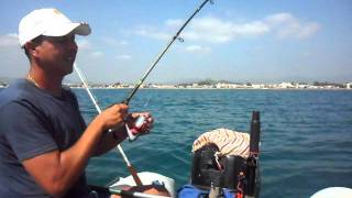 PESCA barca TONIDORADAS COSTA DE AZAHAR 25AGOSTO2011 [upl. by Akenehs]