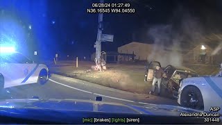 100 MPH Chase ends with Truck hitting Light Pole [upl. by Syck]