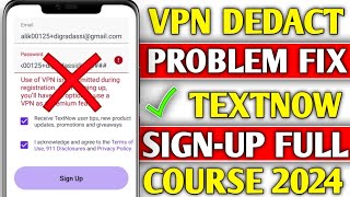 Textnow login problem 2024  textnow account create full Method  How to create textnow account 2024 [upl. by Eira]