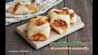 Fagottini di pizza al prosciutto e mozzarella [upl. by Haymo]