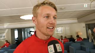 Simon Kjær Interview About Coach Åge Hareide [upl. by Martina527]