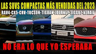 SUVS COMPACTAS MÁS VENDIDAS EN 2023 💲🔴 TIGUAN CX5 TUCSON RAV4 2024 [upl. by Jeniffer558]