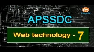 Web Technology  7  APSSDC  MANATV  22022018 [upl. by Toback]