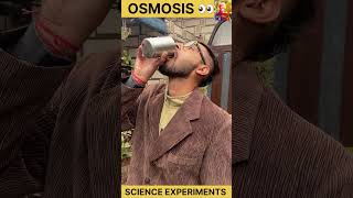 Learn osmosis experimentally  science experiments  experiment science shorts [upl. by Uba]