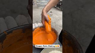 Dragon Rolls Making😵🥵 Indian Street food [upl. by Ahsap100]