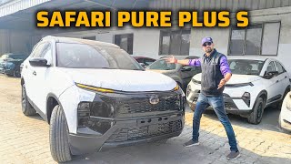 Tata Safari Pure Plus S Dark Edition 🌑 This is the true Value for money variant [upl. by Yhtomit359]