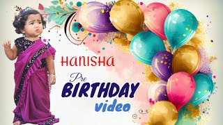 Hanisha 1st pre birthday video Amma Amma ammaadi chandamama song [upl. by Amron844]