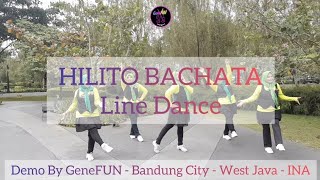 HILITO BACHATA  Line Dance  Beginner  Choreo by Sawina INA  January 2023 [upl. by Notniv725]