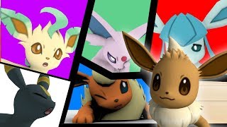 Eevees new family  3D animation [upl. by Huttan]