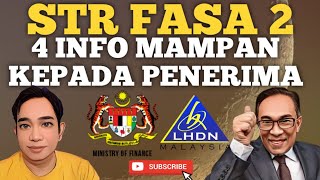 EMPAT INFO TERBAIK UTK PENERIMA STR FASA 2 AIDILFITRI [upl. by Josias]