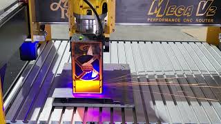 Laser Engraving Steel with MillRight CNC [upl. by Aisiat]